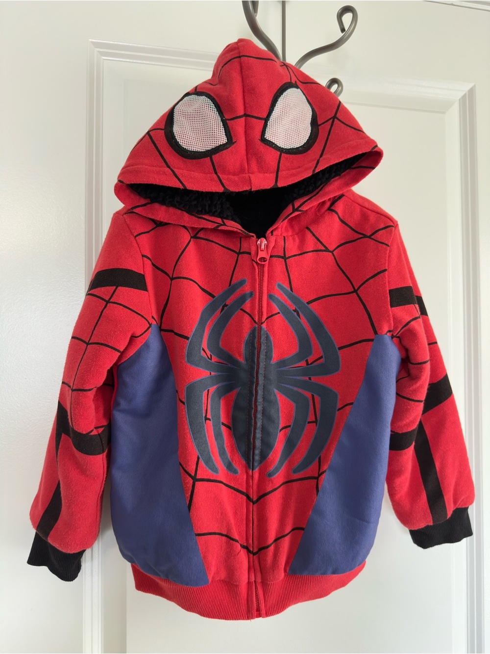 Kids Red Spiderman Costume Hoodie Jacket